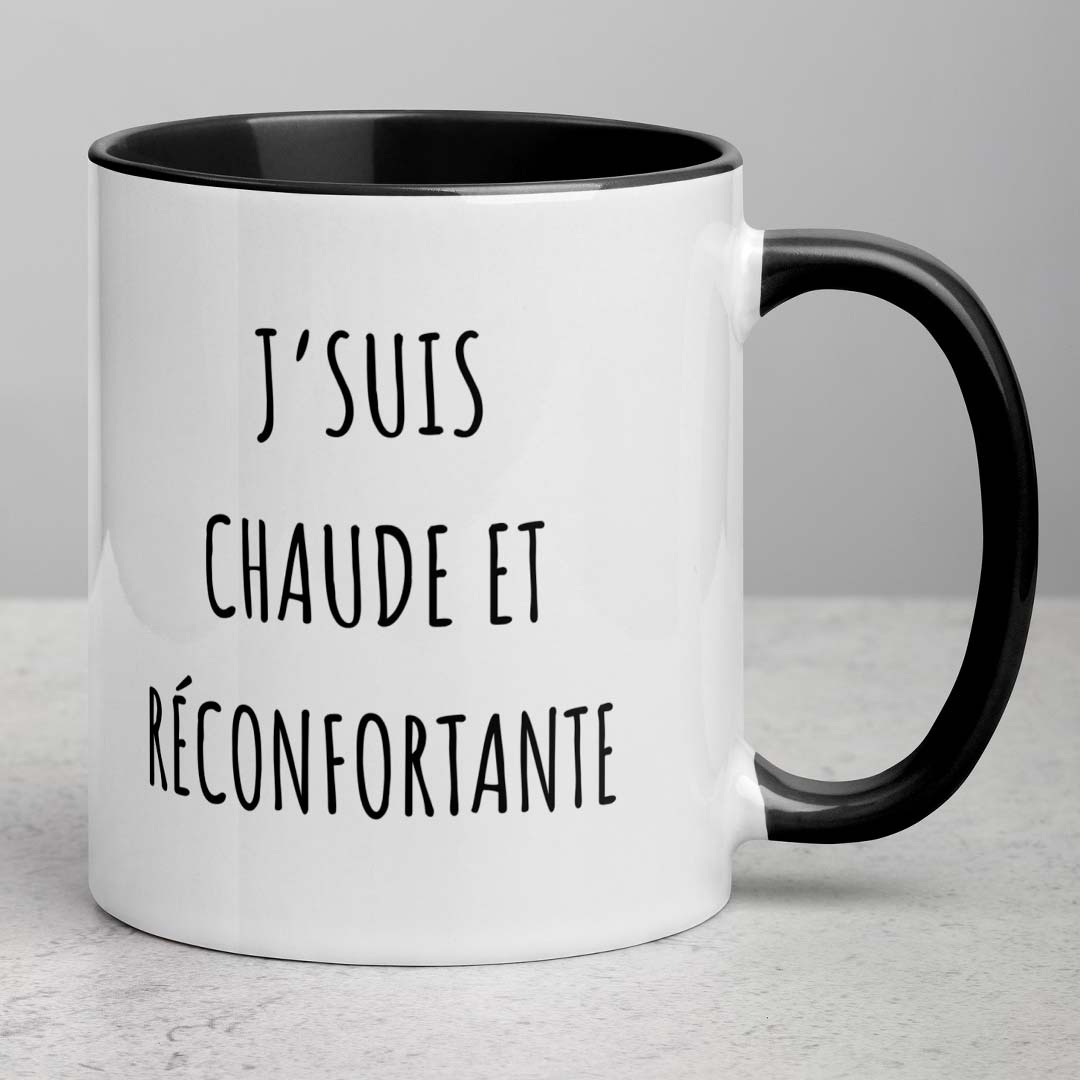 Tasse J'suis chaude et réconfortante