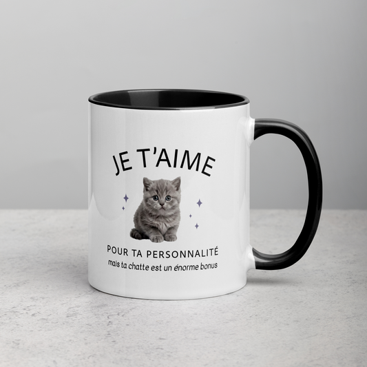 Tasse Je t'aime pour ta personnalité